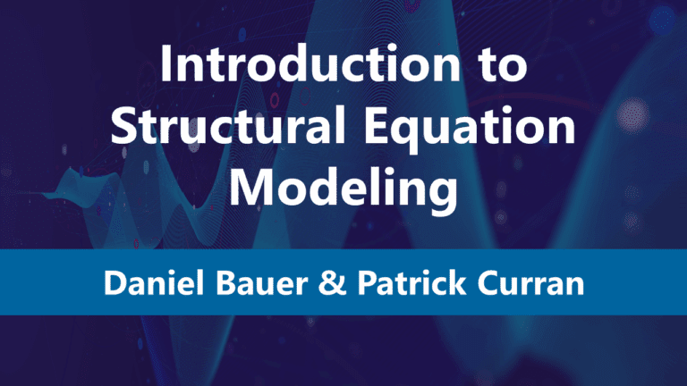 Introduction to Structural Equation Modeling